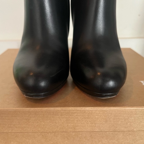 Christian Louboutin Bella Top 120 Ankle Boot Bootie Calf Black Size 38 - Picture 10 of 16